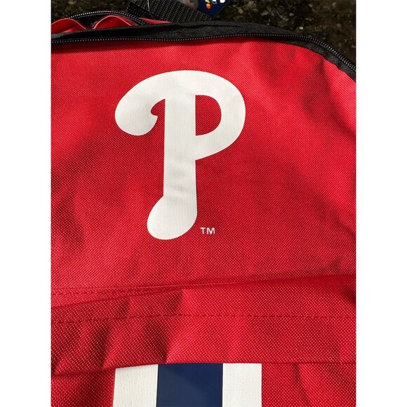 FOCO Philadelphia Phillies Backpack Unisex One Size Red White P Logo MLB - Picture 2 of 8